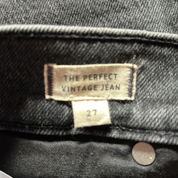 Madewell Perfect Vintage Straight Jean black size 27 - Picture 3 of 5